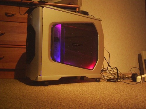 Rechtegehäuse seite mit Licht.