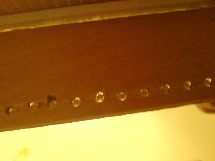 LEDs von unten ohne Gegenlicht.