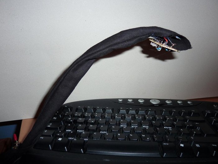 Hier ist das Usb licht im hellen