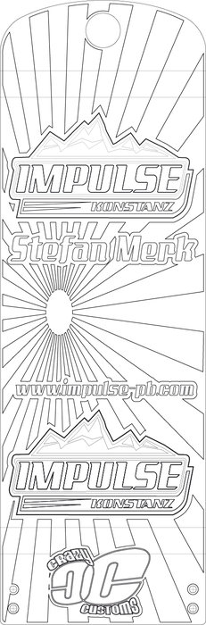 Nach dieser Vorlage wurde das Plexiglas graviert