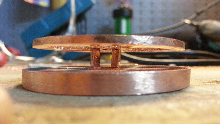 Aufbau für die LEDs von der Seite