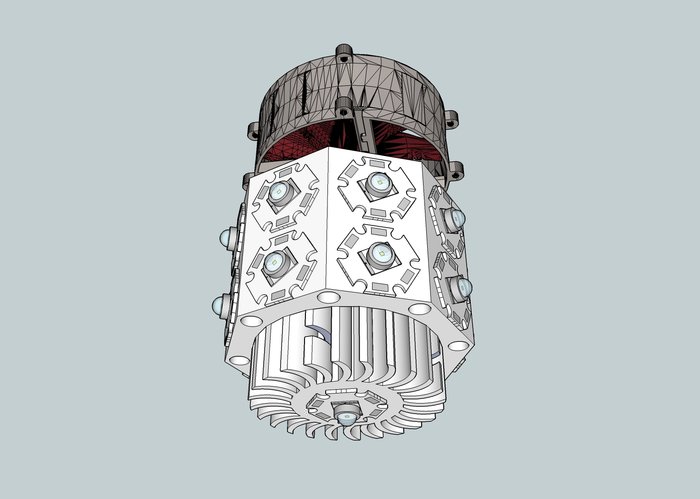 Untere LED ist weiß, rund herum RGB, aber nur 1X pro Seite.<br />-<br />-