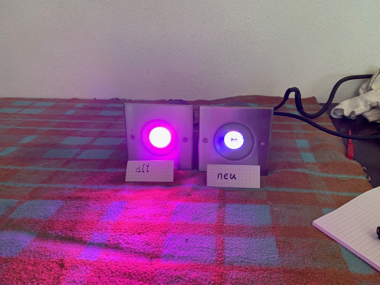 Unterschiedliche Helligkeit