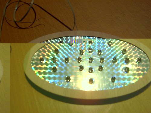 Noch eine Lampe mit Alufolie als Reflektor.